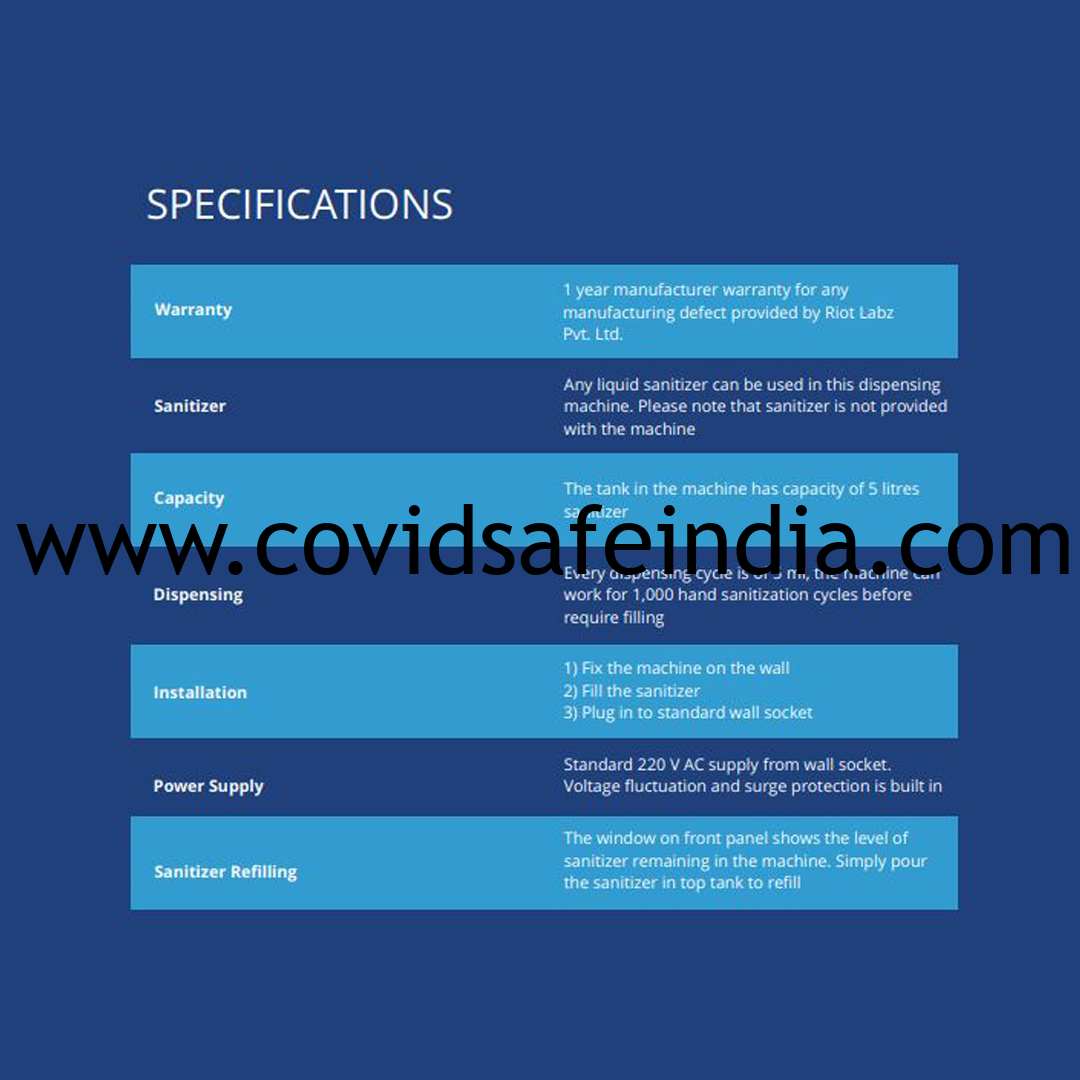 Oak mist Touchless Sanitizer Dispenser