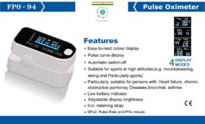 Niscomed pulse oximeters with one year warranty